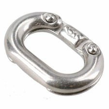 2 Pack Chain Connecting Link 5mm Marine Grade Stainless Steel Split Shackle