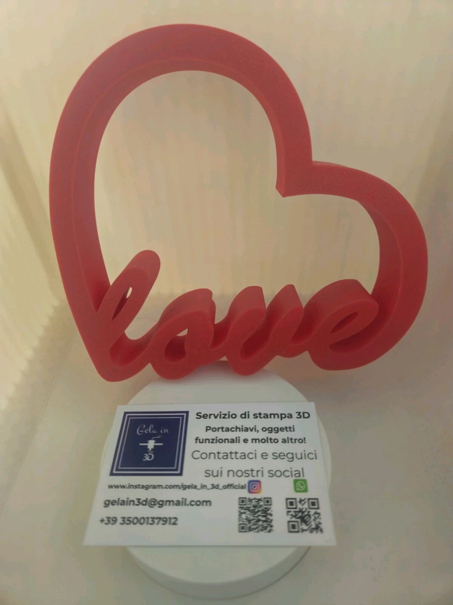 LOVE 22×22 cm decorazione da appoggio o da muro – Olimar Legno