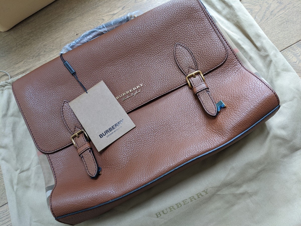 burberry ethan leather briefcase