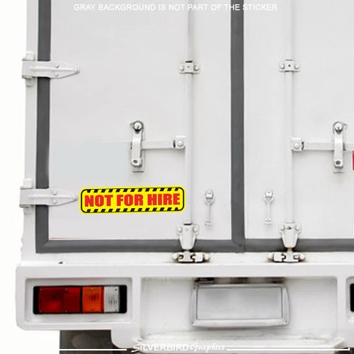 Not For Hire sticker decal private driver business limo tow truck vehicle garage - Image 2 of 2