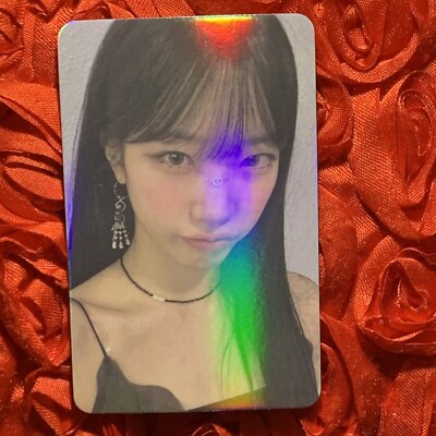 Kazuha LE SSERAFIM Check Mate KPOP Girl Photo Shiny Card star Pout