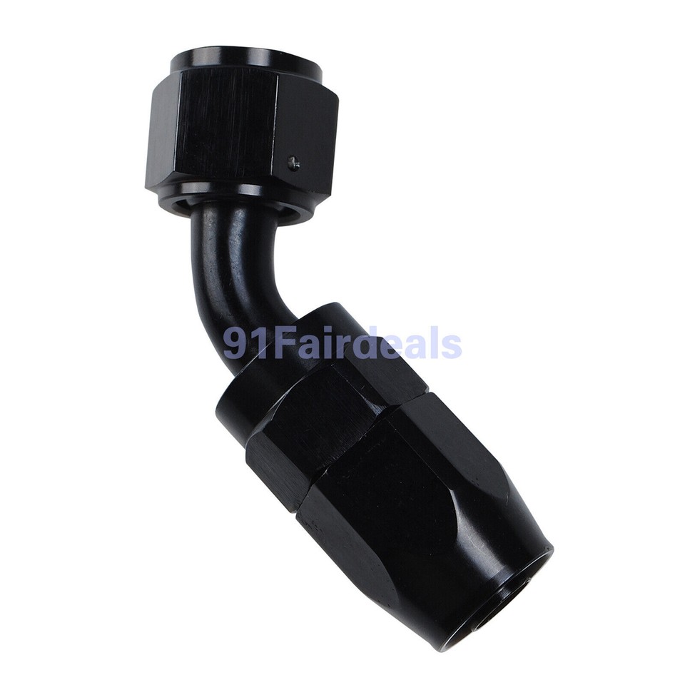 Lot AN10 AN8 Swivel Hose Line End Fitting Adaptor Fuel Oil 45/90/180 ...