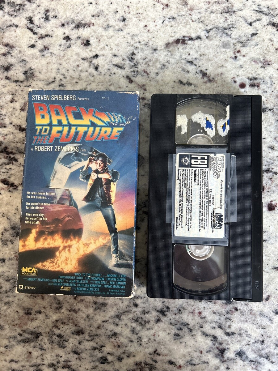 Back to the Future [1, Original] (VHS 1986) 1985 Yellow MCA Scotch