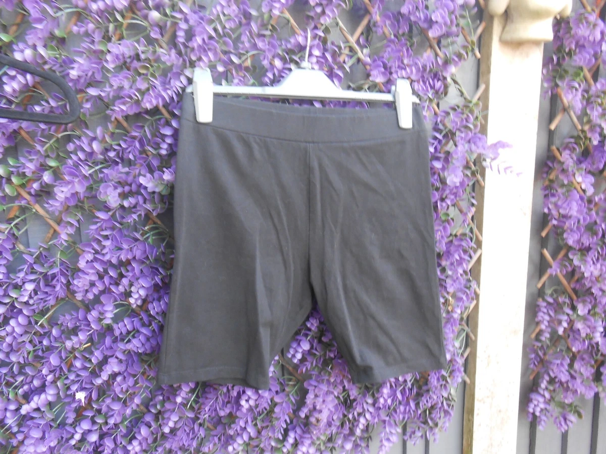NEW LOOK BLACK LADIES ELASTICATED WAIST CYCLING SHORTS SIZE 12 eBay