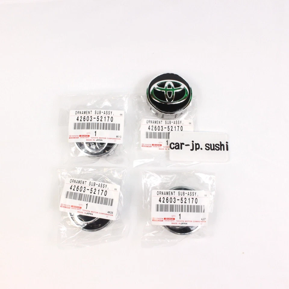 丰田正品 PRIUS 16-22 COROLLA 17-23 中心轮毂盖 4-SET 42603-52170 — 第 4/4 张图片