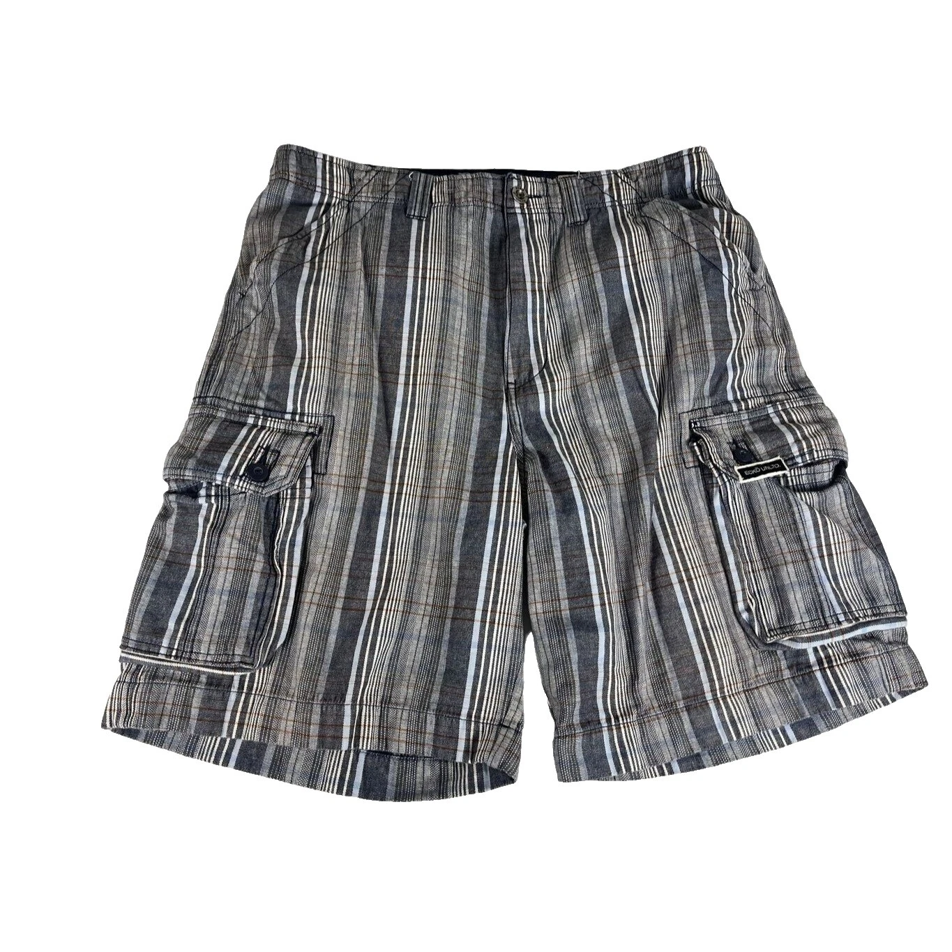 Pantalones cortos de algodón a rayas Ecko Unltd. para hombres