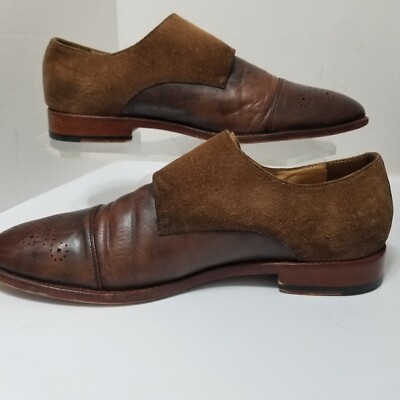 Warfield & Grand Brown Suede Double Monk Strap Shoes Size 9 Price Leather Double Monk Strap // Brown (US: 8.5  main image 4
