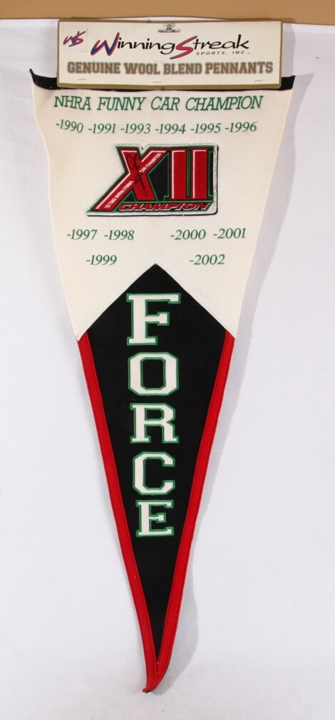 NEW John Force Winning Streak Sports Pennant, 41
