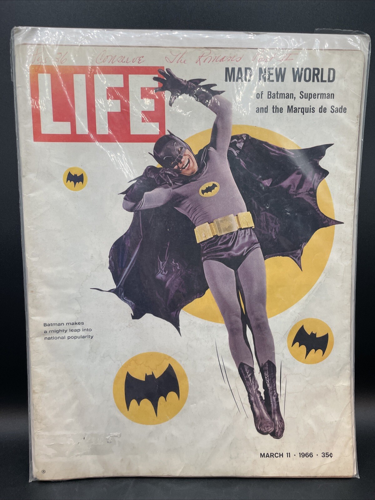LIFE MAGAZINE March 11 1966 Adam West Batman Vintage Original