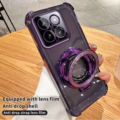 Magnet SchutzHülle für Xiaomi Poco F6 Pro Redmi Note 13 12 11S Ring Silikon Case