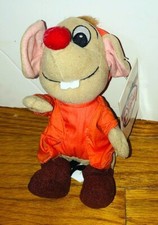 Vintage Disney Store Jaq Mouse Cinderella Bean Bag Plush Doll NWT