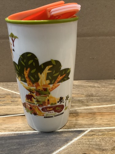 2019 Disney Parks Animal Kingdom Starbucks Ceramic Travel Tumbler - New - 第 1/6 張圖片