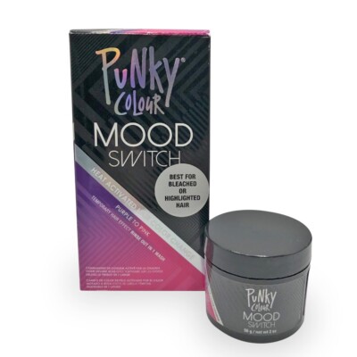 Punky Colour Mood Switch Heat Activated Hair Color Change Purple To Pink