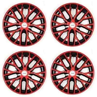 Schwarz Rot 15 Inch Rad Abdeckung Universal für Alle Autos Mit 15 Inc (Set 4Pc)
