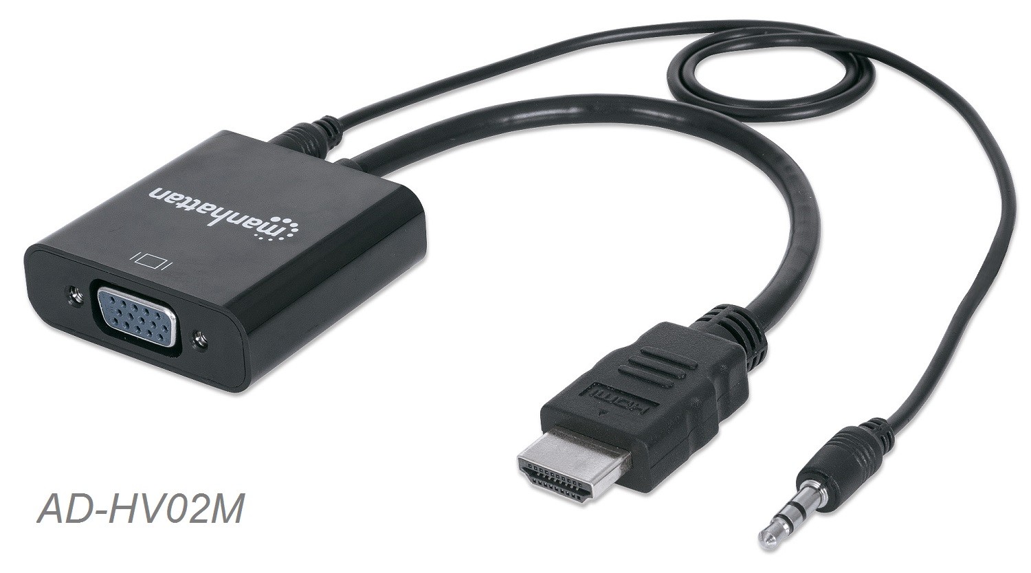 HDMI Male to VGA Female with Audio Converter, Optional USB M