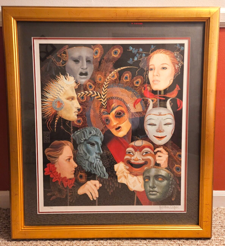 Heather Cooper Lithograph "The Muse" Signed Numbered 831/950 Framed - RARE