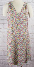 NWT Womens GAP Rayon Dress Sundress Pink Floral Sleeveless - 802820