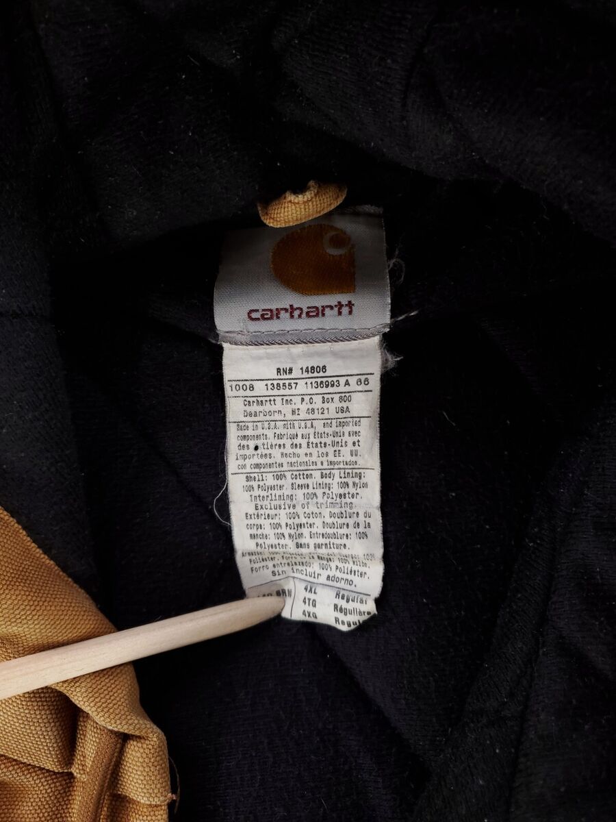 Carhartt Active Jacket VTG 90s Brown Duck Full Zip Lined Carhartt Active Jacket VTG 90s Brown Duck Full Zip Lined