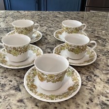 Noritake Summerville 2152 Cup/Saucer Sets Cooking And Serve 10 Pcs