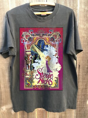 Vintage Style Stevie Nicks Short Sleeve Charcoal T Shirt Unisex AHN01938