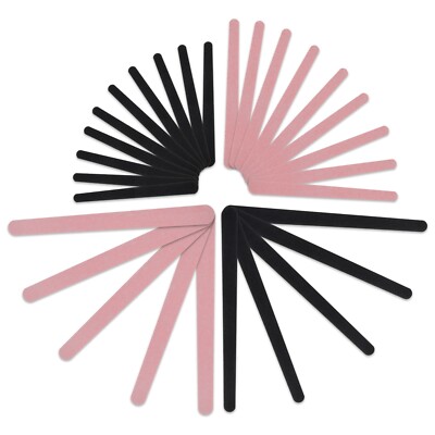 PACK OF 30 COARSE FINE NAIL FILES Double Sided Straight