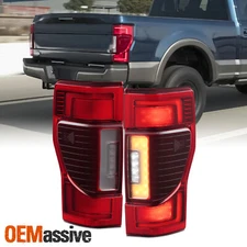 For 2017-2022 Ford F250 F350 Superduty Full LED Tail Light Rear Brake Lamp Pair
