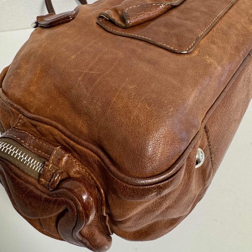 PRADA Y2K Brown Leather Shoulder Bag - Picture 15 of 23