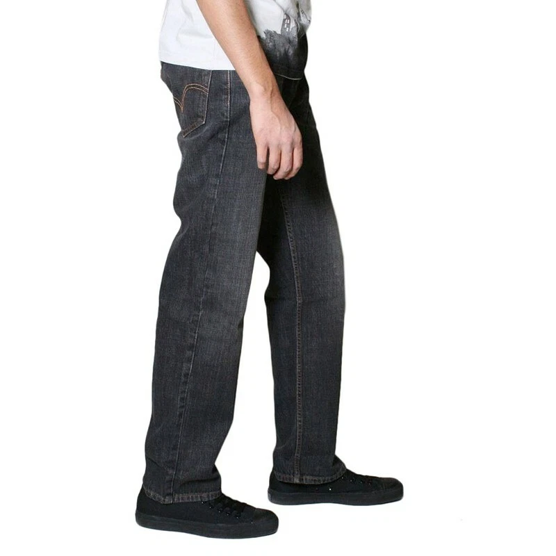 NWT Levi s 559 Relaxed Straight Jeans Washed Black 1274