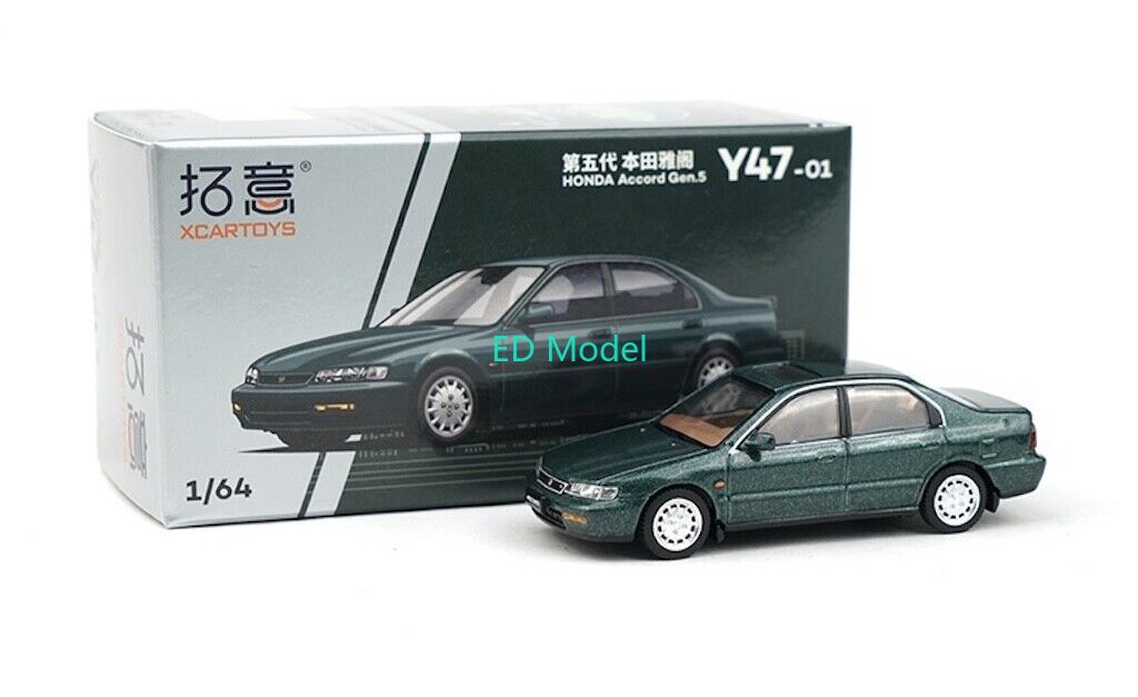 BN XCARTOY 1:64 Green Accord CD5 Sedan Sports Classic Model