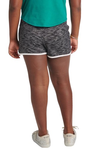 Justice Girls Dolphin Shorts Black Size 12/14 Cotton Elastic Waistband Logo - Picture 8 of 11