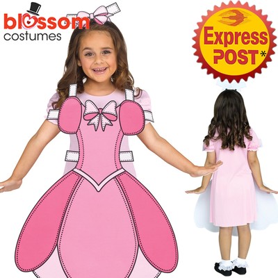 strapless open back dress Beauty Ballgown Dress Felt Paper Doll Outfit  TMWL Designs