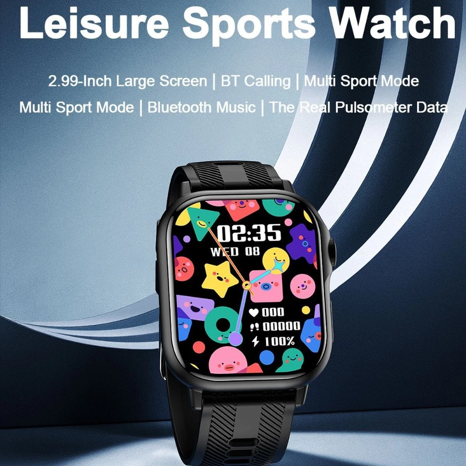 2.99" Smartwatch For Men/Women Bluetooth Call Sport Heart Rate Fitness Tracker - Image 4 of 4