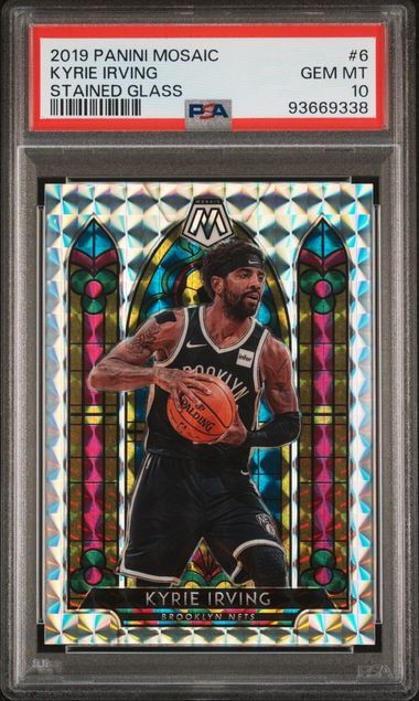 Kyrie Irving 2019 Panini Mosaic Stained Glass #6 PSA 10 GEM MINT