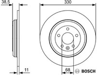 2X Bremsscheibe Bosch 0986479W01 2 Bremsscheiben Hinterachse Hinten