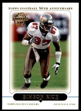 2005 Topps 50th Anniversary Simeon Rice Tampa Bay Buccaneers #115