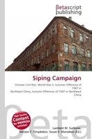 Siping Campaign Lambert M. Surhone (U. A.) Taschenbuch Englisch 2026