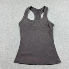 Alo Yoga Tank Top Womens XS Heather Gray Support Ribbed Racerback Athletic Gym