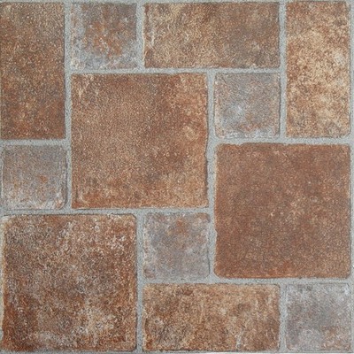 Nexus Self Adhesive 12-Inch Vinyl Floor Tiles, 20 Tiles - 12'' x 12'', Brick Pa...