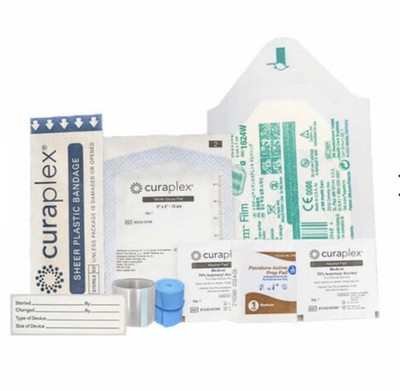 Lot Of 100 Curaplex IV Start Kit - Tegaderm , Alcohol No Flush -  540-1358-A 