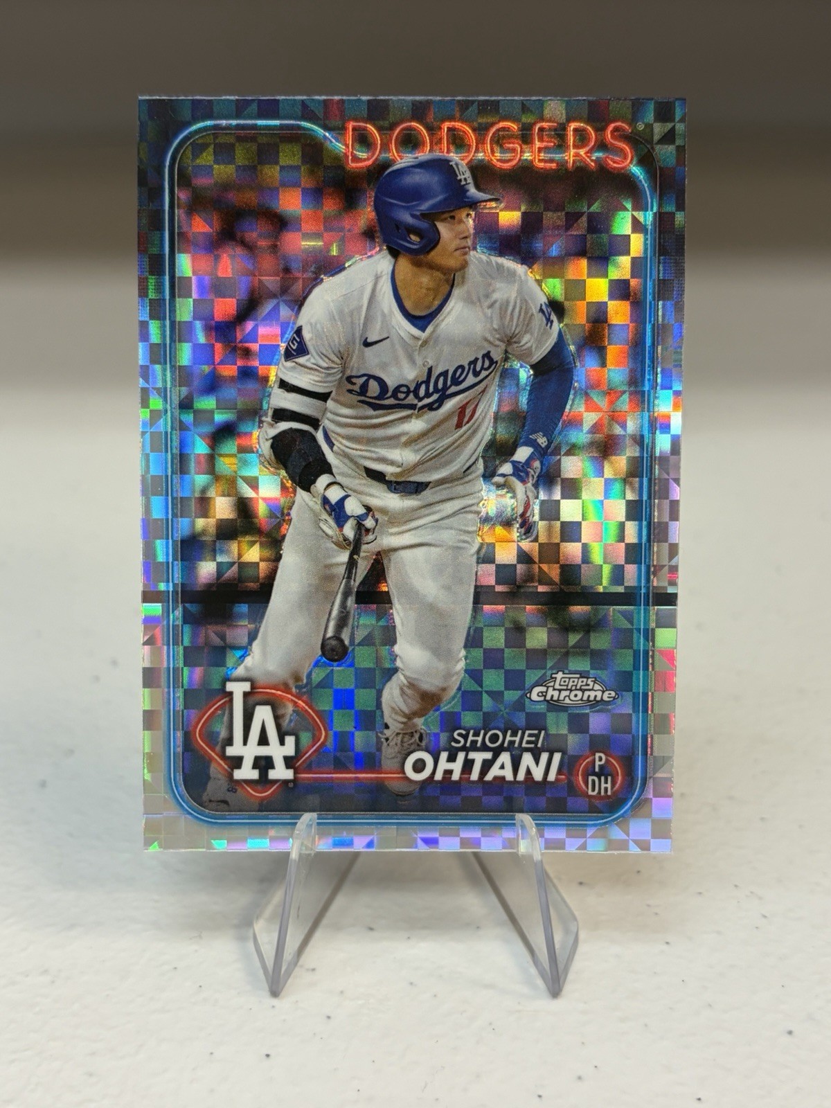 2024 Topps Chrome Shohei Ohtani #1 X-Fractor Refractor LA Dodgers