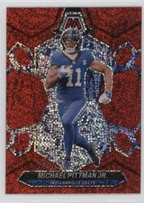 2024 Panini Mosaic Red Sparkle Prizm Michael Pittman Jr #94 18rb