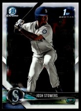 2018 Bowman Draft Chrome Josh Stowers Seattle Mariners #BDC-190