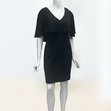 Badgley Mischka for La tote Cape Dress