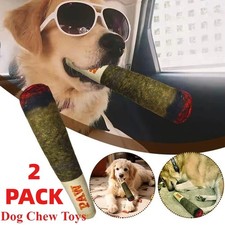 2 PACK Dog Chew Toys for Aggressive Chewers Indestructible Tough Durable Squeaky
