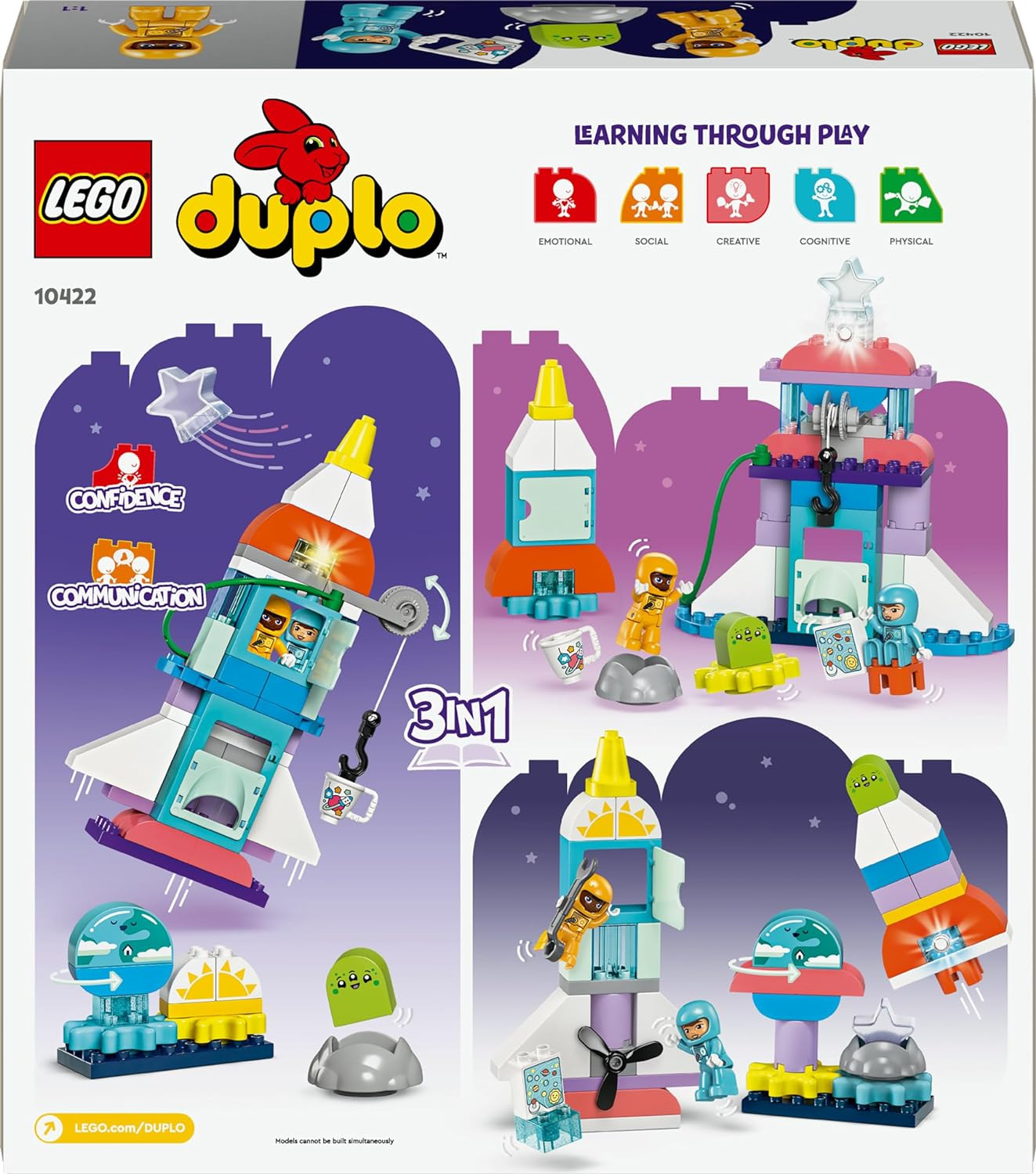 LEGO DUPLO - Avventura dello Space Shuttle 3 in 1 10422 foto 6