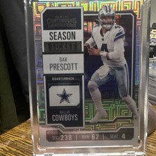 Panini 2023 Contenders Dak Prescott Dallas Cowboys Season Ticket #28