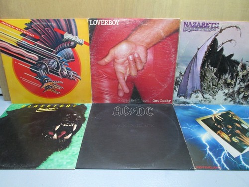 Huge LP LOT x45 pc-RushScorpionSavatagKissACDCSabbathLeppardDioY&TMotleyOzzy - Picture 4 of 17