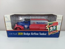 1939 DODGE AIRFLOW MOBILOIL TANKER , 1/38 SCALE, NEW FACTORY BOXED ERTL DIECAST