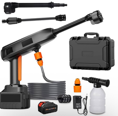 #ad Cordless Portable Pressure Washer Kit w Battery Hose amp; 6 in 1 Nozzle C $67.20