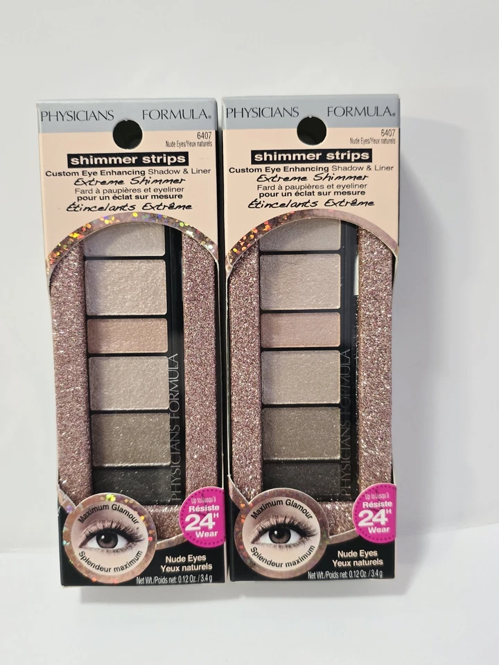 Physicians Formula Shimmer Strips 6407 Eye Shadow Liner Nude Eyes Bundle Of 2 - Image 2 of 4